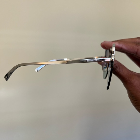 Tiffany & Co. Silver and Blue Sunglasses - Picture 8 of 12